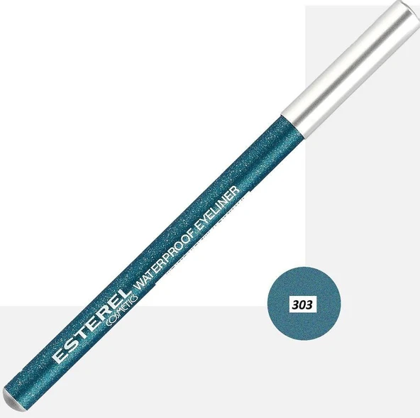 Esterel Waterproof Eyeliner No: 303 Simli Açık Mavi