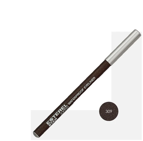 Esterel Waterproff Eyeliner No: 309 Simli Kahverengi