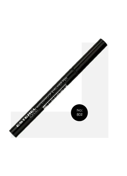 Esterel Waterproff Eyeliner Pen No: 802 Siyah İnce Uç