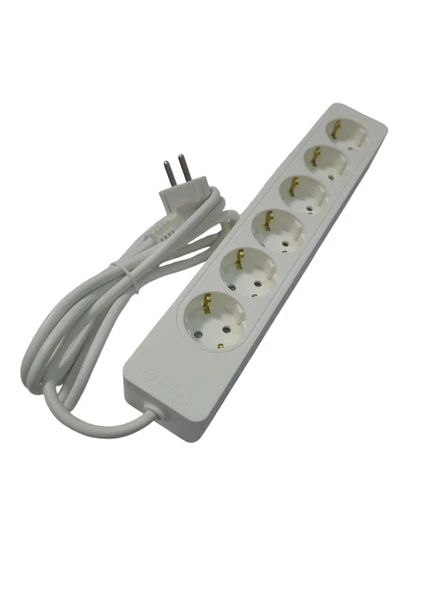 Seldur Altılı Topraklı Grup Priz 5 mt ÇK ürün görseli 1