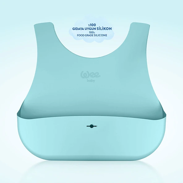 Silikon Mama Önlüğü Mavi - Resim 3