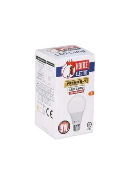 Horoz Elektrik 9watt Beyaz Işık Led Ampul 900lm E27 10 Adet - 3
