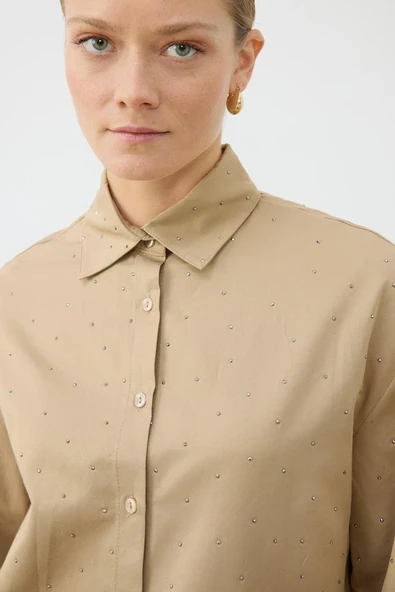 Serpme Taşlı Etekli Takım Gömlek-Etek Terzi Dükkani - 3