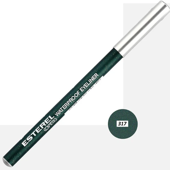 Esterel Waterproof Eyeliner No: 317 Simli Koyu Yeşil