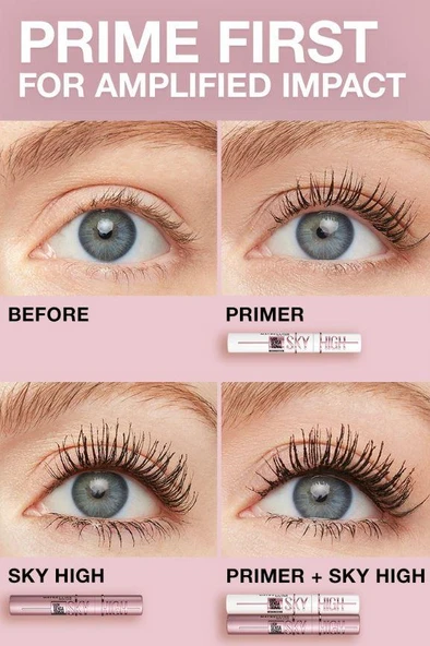 Maybelline Lash Sensational Sky High Renkli Astar Maskara - 4