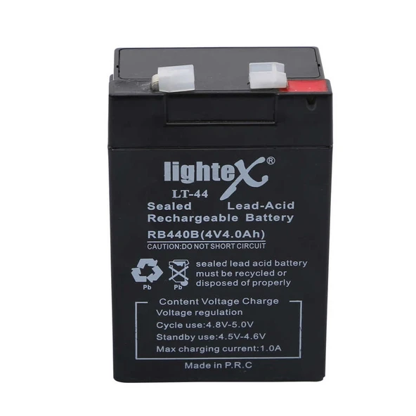 Lightex LT-44 4V 4.0Ah Işıldak Fener Aküsü ürün görseli 1