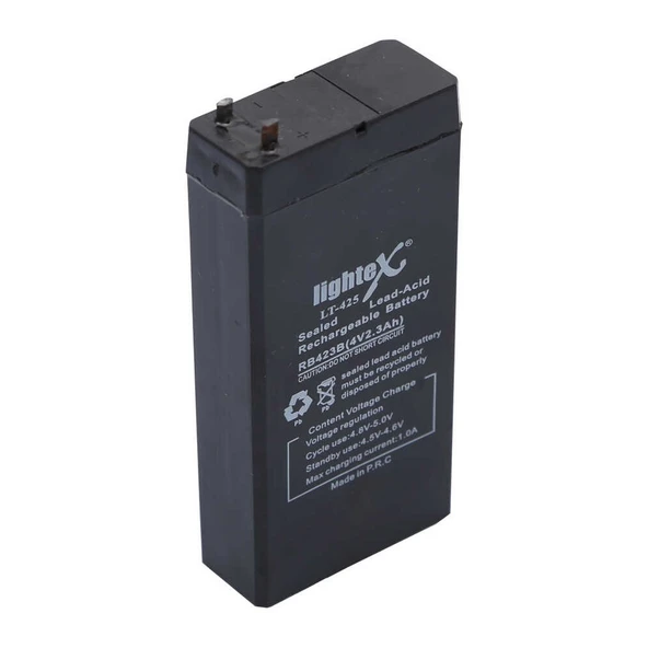 Lightex LT-425 4V 2.3Ah Işıldak Fener Aküsü - Resim 2