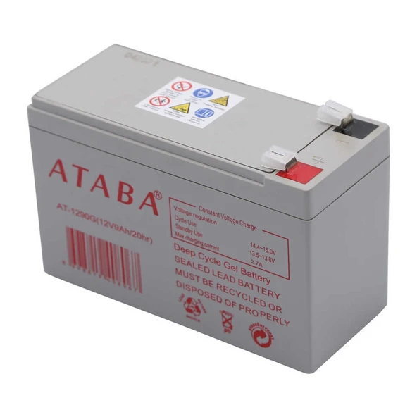 Ataba AT-1290 12V 9Ah Jel Akü - Resim 2
