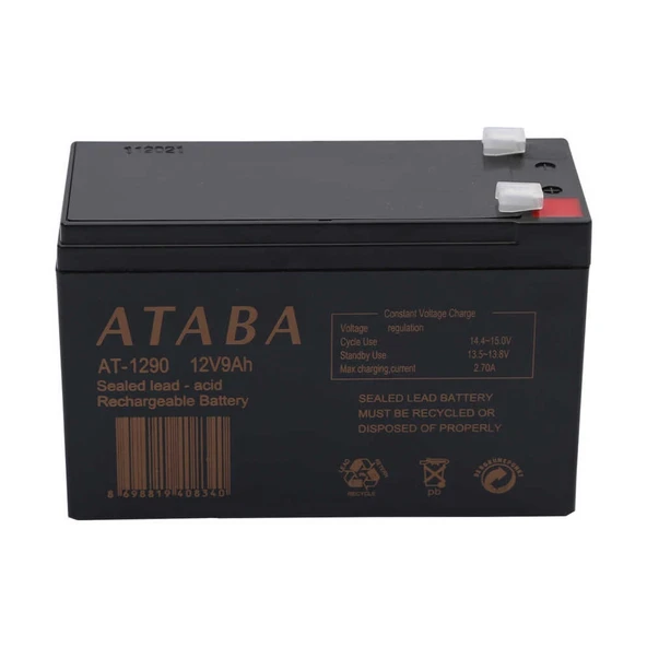 Ataba AT-1290 12V 9Ah Akü ürün görseli 1