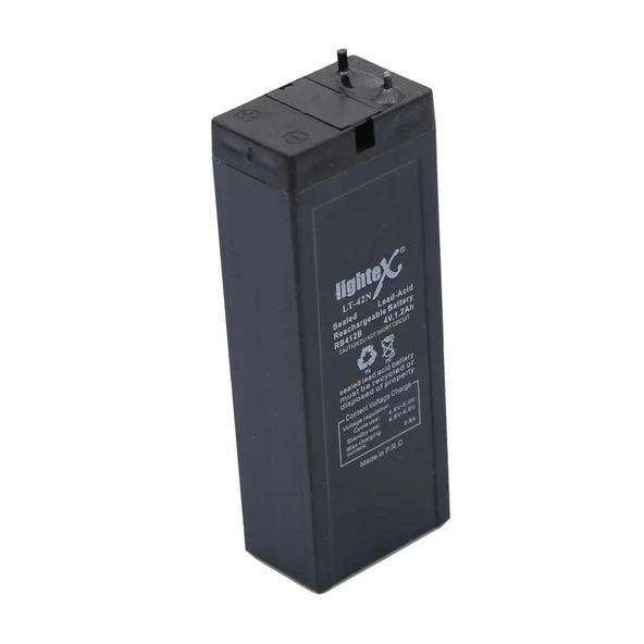 Lightex LT-42N 4V 1.2Ah Işıldak Fener Aküsü - Resim 2