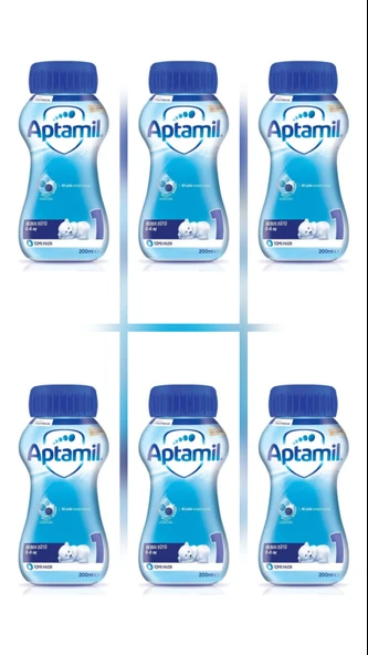 1 Bebek Sütü İçime Hazır (Sıvı) 200 ml 0-6 Ay 6  Adet ürün görseli