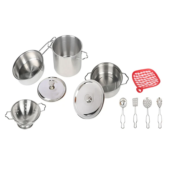 11 Parca Celik Tencere Tava Set 1 Adet ürün görseli 1