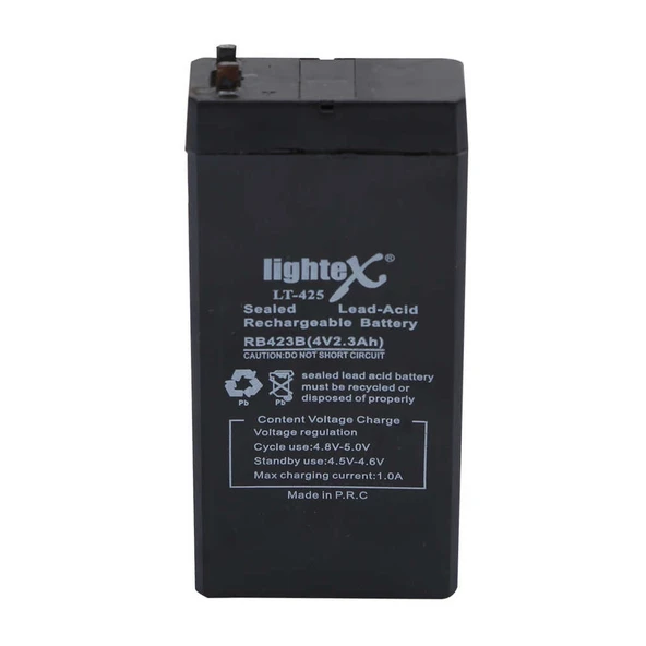Lightex LT-425 4V 2.3Ah Işıldak Fener Aküsü ürün görseli 1