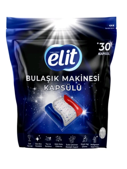 Elit bulaşık makinesi kapsülü 30'lu