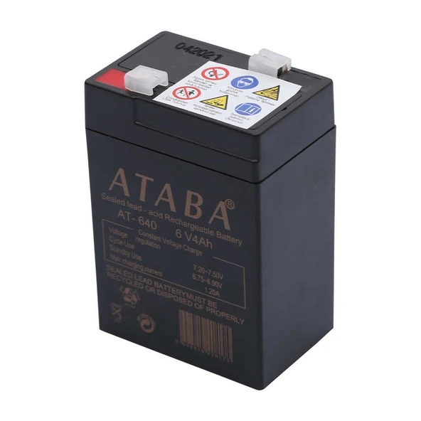 Ataba AT-640 6V 4Ah Işıldak Aküsü - Resim 3