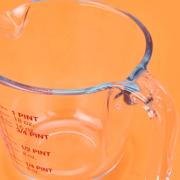 Borcam Ölçü Kabı - Şeffaf - 500 ml - Resim 3