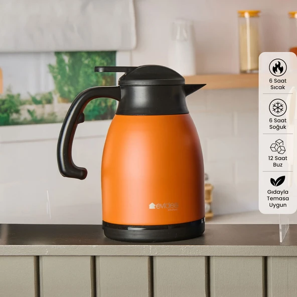 Kitchen Çay Termosu - Turuncu - 1,5 lt ürün görseli