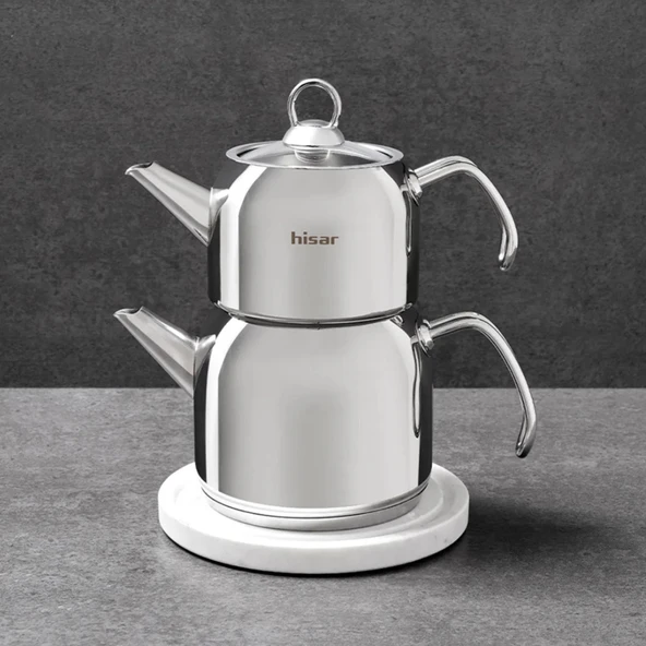 Satürn Çelik Çaydanlık - Inox - 2 lt + 1 lt ürün görseli