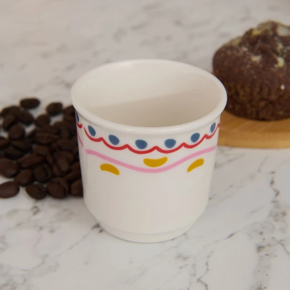 Kitchen Magique Espresso Fincanı - Renkli - 80 ml ürün görseli