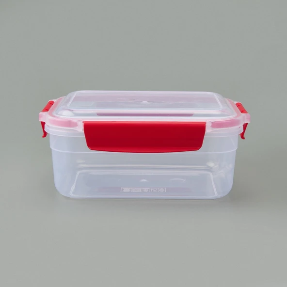 Diktdörtgen Kilitli Saklama Kabı - Asorti - 1,25 lt - 3