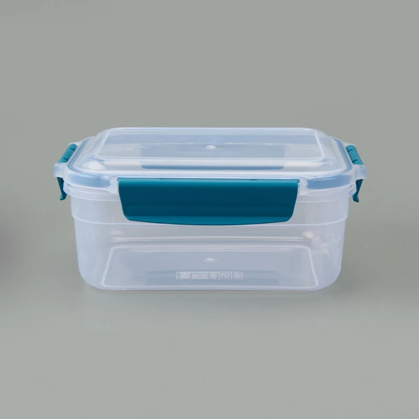 Diktdörtgen Kilitli Saklama Kabı - Asorti - 1,25 lt