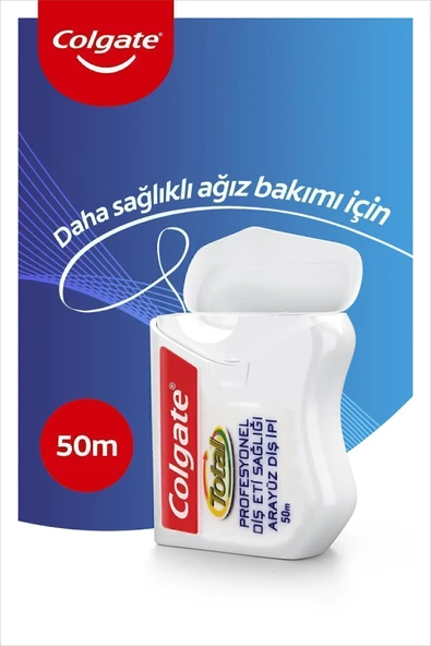 Total Profesyonel Diş Eti Sağlığı Arayüz Diş Ipi 50 M X2 Adet - Resim 3