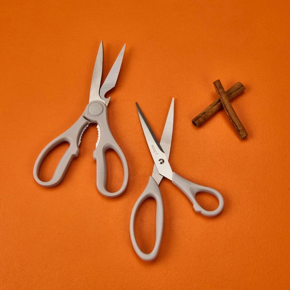 Çok Amaçlı 2'li Mutfak Makası Seti - Asorti - 25 cm ürün görseli