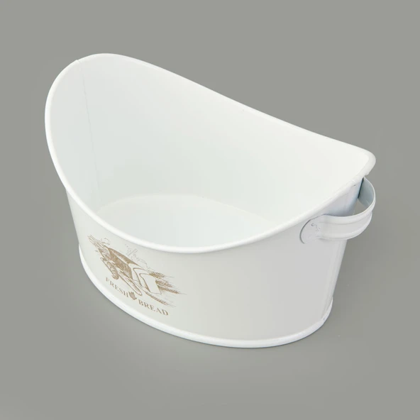 Kayık Ekmeklik - Beyaz - 24x18,5 cm - Resim 2
