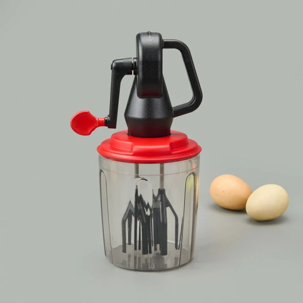 Twin Mix Hazneli El Mikseri - Siyah / Kırmızı - Resim 2