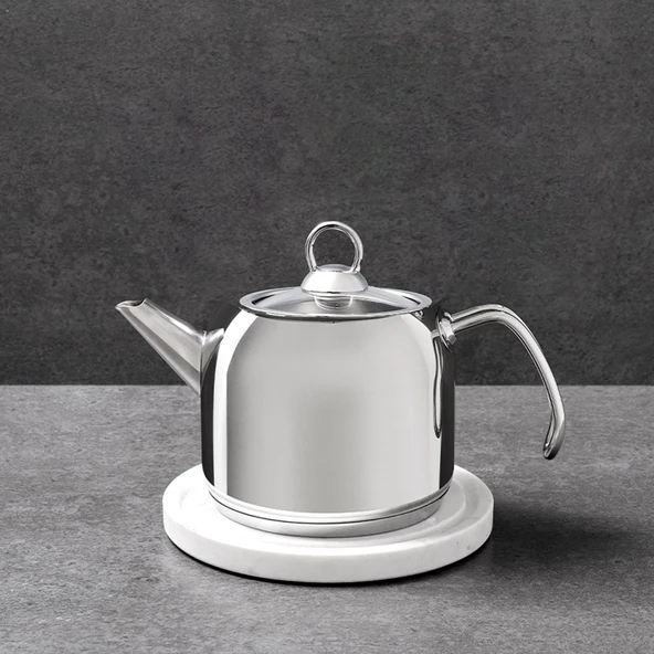 Satürn Çelik Çaydanlık - Inox - 2 lt + 1 lt - Resim 3