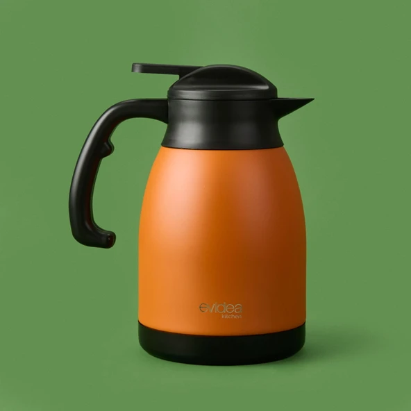 Kitchen Çay Termosu - Turuncu - 1,5 lt - Resim 2