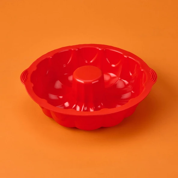 Klasik Kek Kalıbı - Kırmızı - 25 cm ürün görseli