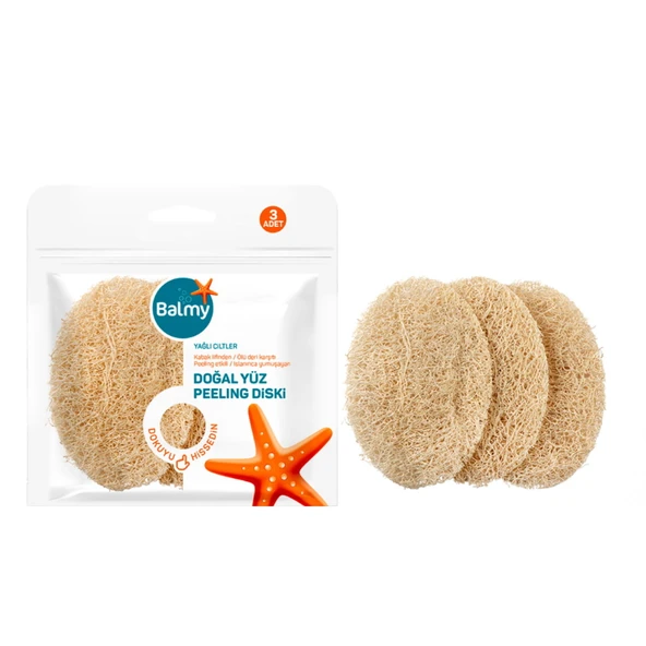 Loofah 3'lü Yüz Peeling Diski - 2