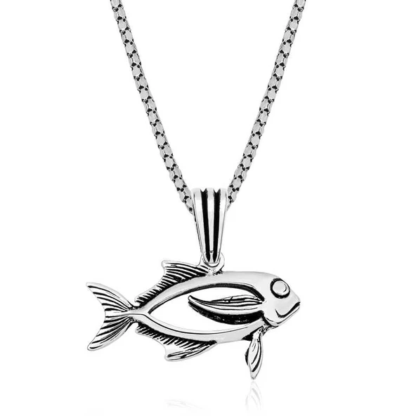 Gümüş Balık Kolye ürün görseli