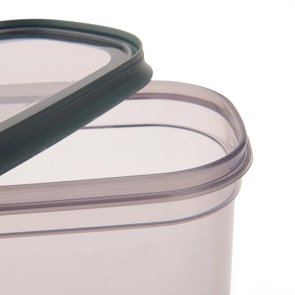 Vinto Dikdörtgen Erzak Kabı - Gri - 2,1 lt - 3