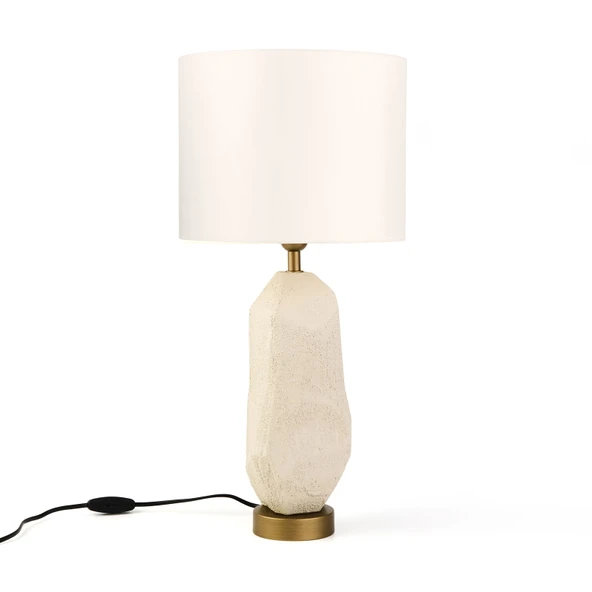 Lighting Solid Abajur - Gri / Krem - 1