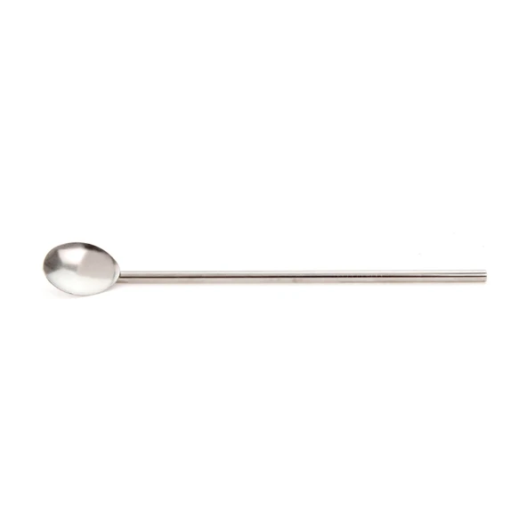 Houseware 5 Parça Çelik Kaşıklı Pipet Seti - Inox - 21 cm - Resim 2