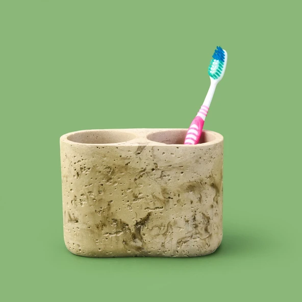 Octavia Diş Fırçalık - Bej - Resim 2