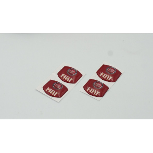 Fiat Logo Jant Torpido Direksiyon 17,5mm Damla Sticker Logo Seti - 4