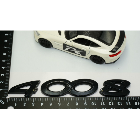 DK Peugeot 4008 Ön Kaput Ve Bagaj 3M 3D ABS Parlak Siyah Yazı Logo - Resim 5