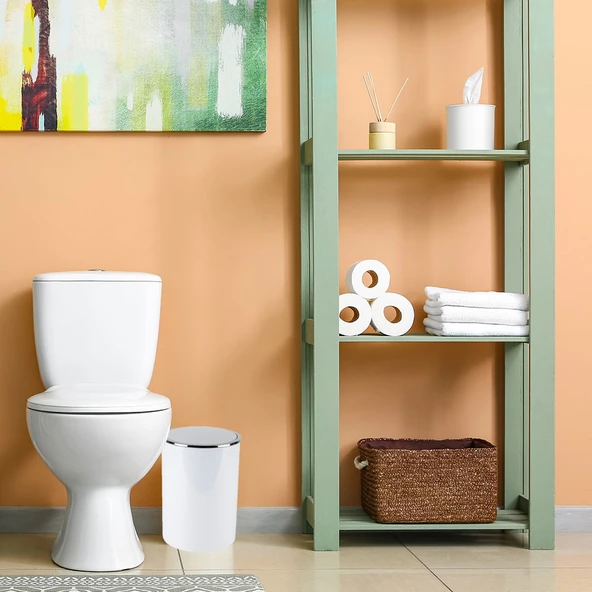 Lenox Çöp Kovası - Beyaz - 6 lt - Resim 2