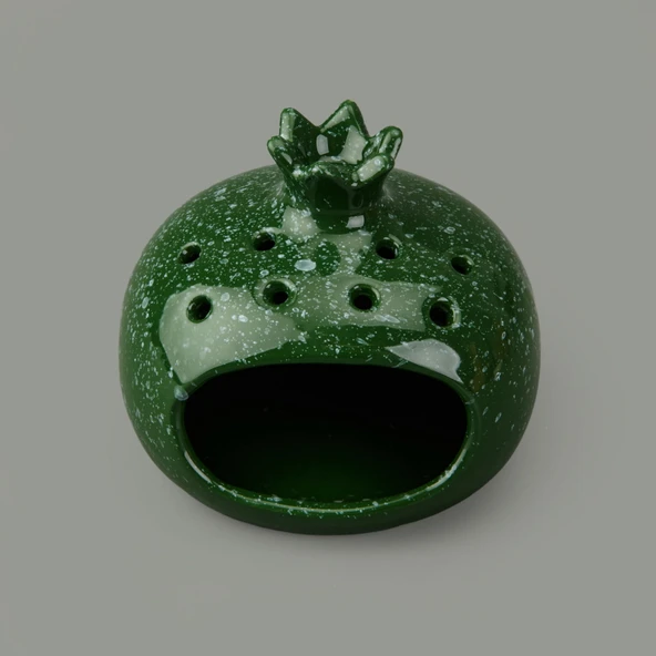 Deco Melograno Buhurdanlık - Yeşil - 10 cm