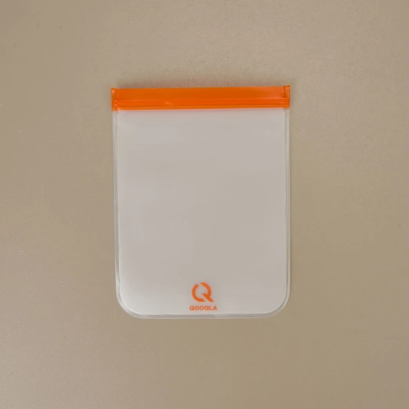 Yıkanabilir 3'lü Gıda Saklama Poşeti - Renkli - 19x25 cm - Resim 3