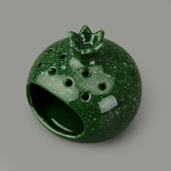 Deco Melograno Buhurdanlık - Yeşil - 10 cm - 2