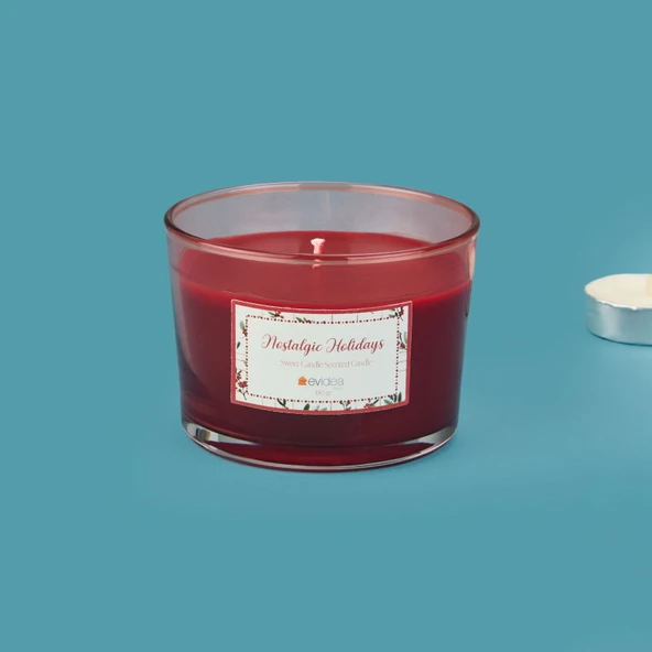 Deco Nostalgic Holidays Mum - Kırmızı - 150 gr - Resim 2