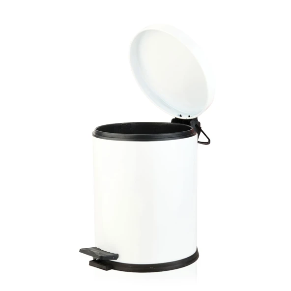 Bath Pedallı Çöp Kovası - Beyaz - 5 lt - Resim 3