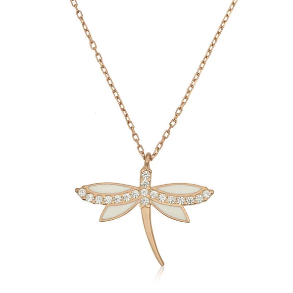 Gümüş Rose Yusufçuk Bayan Kolye ürün görseli