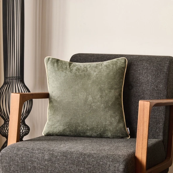 Soft Asas Kırlent - Yeşil - 45x45 cm ürün görseli