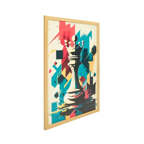 Deco Şah Pano Tablo - Renkli - 40x60 cm - Resim 3