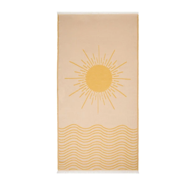 Soft Sun Madness Peştamal - Ekru - 90x160 cm - Resim 2